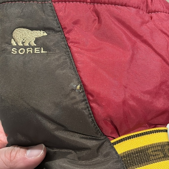 Sorel Men's Winter Snow Boots with Warm Lining NY1799-228 in Brown/Maroon  Sz 5 - Picture 8 of 9